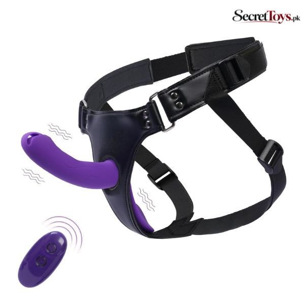 Vibrating Strap On Dildo Harness Set for Women