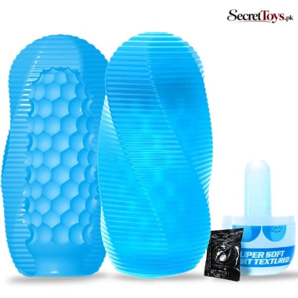 Spinning Textured Male Masturbator Stroker Toy