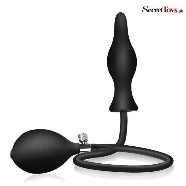 Silicone Inflatable Tapered Anal Plug