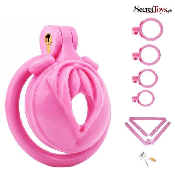 Flat Low Profile Chastity Cage for Men