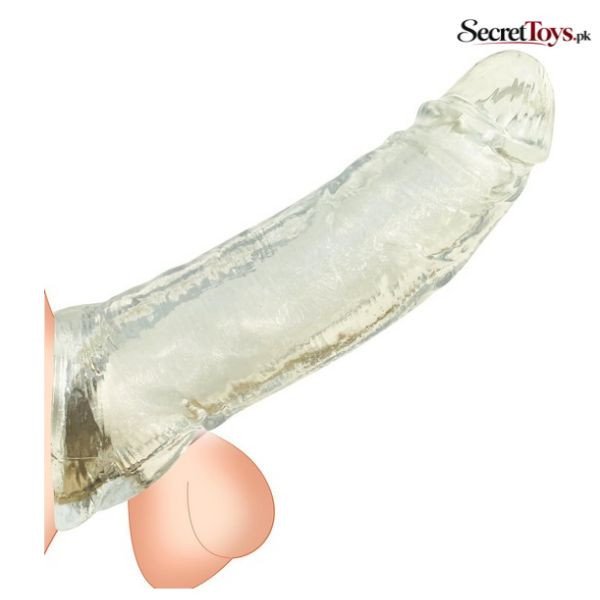 8.5 Inch Soft Silicone Penis Sleeve Extender